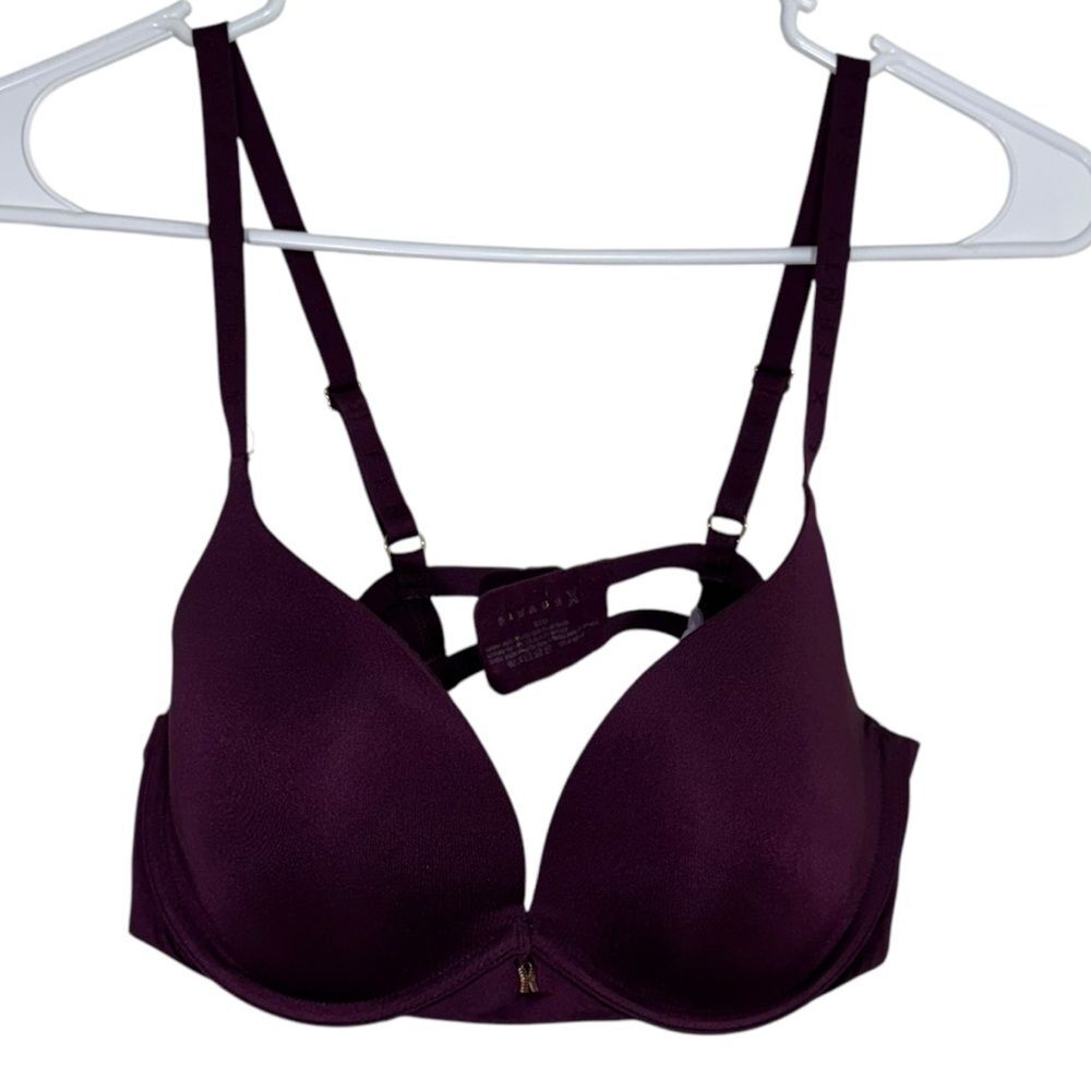 Savage X Fenty 34D Burgundy Lightly Lined Bra